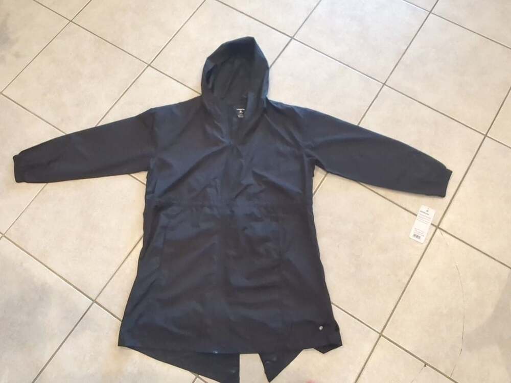 Layers Soho Wind Jacket Size XL Black Hooded Packable